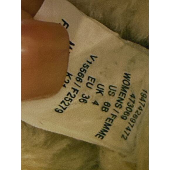 Land's End Women's Fuzzy Lined Suede Moccasin Slippers Baby Blue 6B Lounge Cozy - Picture 8 of 9